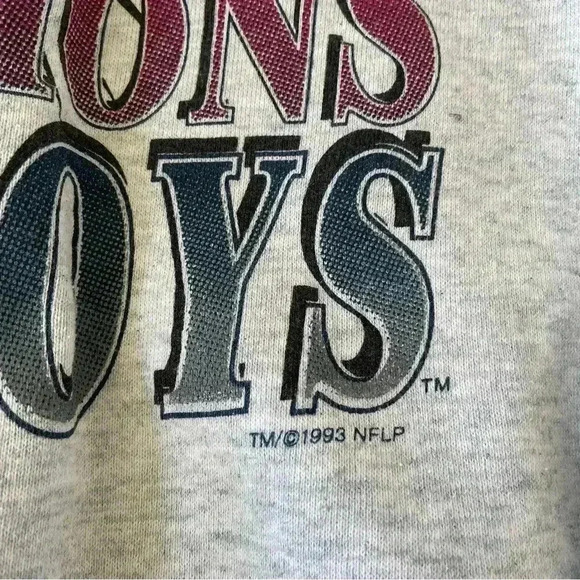 VTG 1992 NFL Dallas Cowboys Super Bowl XXVII Champions Sweatshirt L - Picture 3 of 9